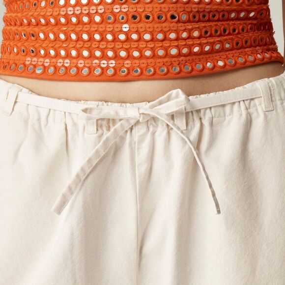 NWT J CREW Relaxed utility pant in cotton blend in Summer Linen Ivory - Picture 5 of 7